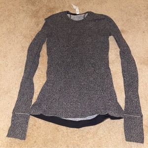 Lululemon grey thick long sleeve shirt